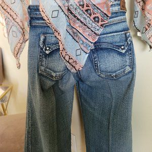Denim jeans-Rhinestone